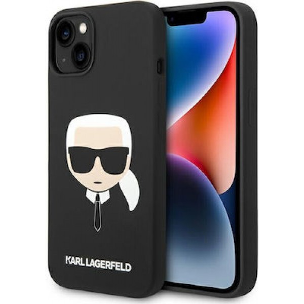 Karl Lagerfeld Karl Head Silicone Case Black (iPhone 14)